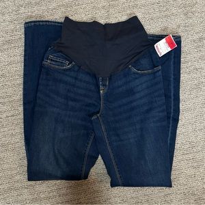 NWT Old Navy Maternity Straight Jeans 6 LONG